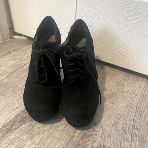 Gianna bini black booties with rhinestones